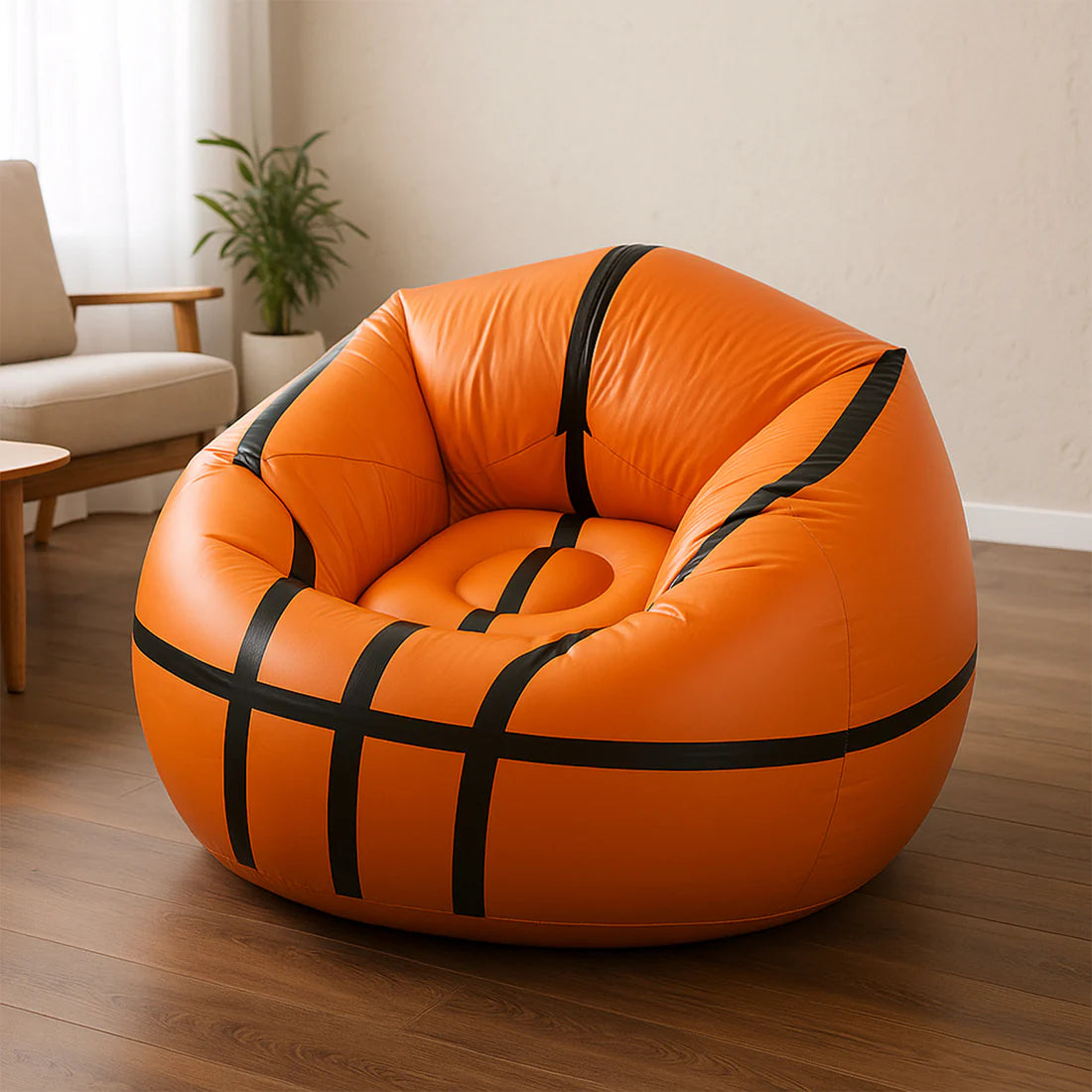 Foldable Cartoon Style Sofa Chair Ball Chair for Adults Kids Size 110×85 cm